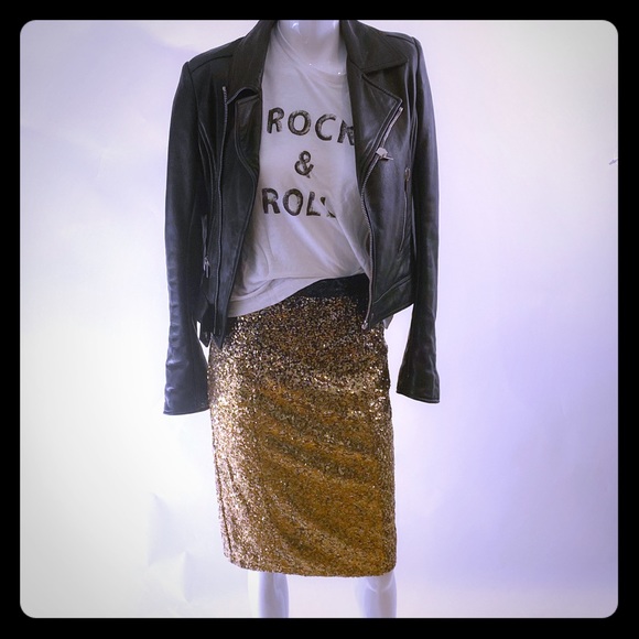Nikibiki sequin gold ombre pencil skirt - Picture 1 of 3